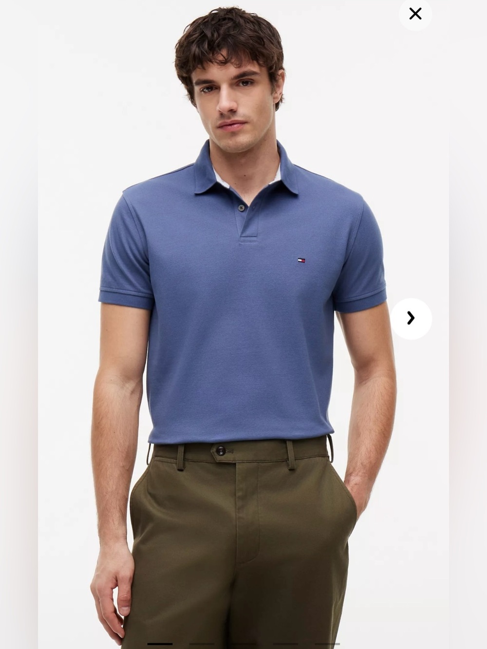 Tommy Hilfiger Blue Regular Fit Stretch Polo Shirt Men’s XXL - EUC